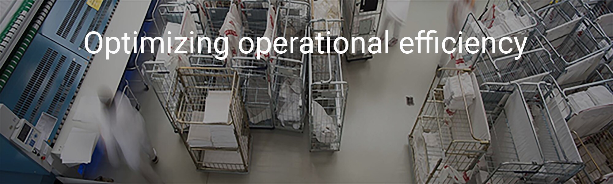 A top view of a laundry room